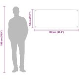 vidaXL Zidna obloga za kuhinju Svjetlosiva Staklo 120 x 50 cm Izdržljiva | shoptok.hr