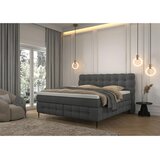 Premium Living Postelja Boxspring Scarlett, Siva, 180x200 Cene