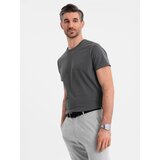 Ombre Men's classic cotton BASIC T-shirt - graphite | Shoptok.si