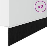  Držač četke za vrata 2 kom. Bijelo 100 cm Aluminijski legura | shoptok.hr
