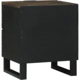 vidaXL Nočna omarica s predalom Oreh 40 x 33.5 x 46 cm | Shoptok.si