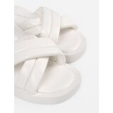Shelvt White women's platform flip-flops | Shoptok.si