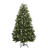 vidaXL Umjetno božićno drvce S LED lampica Zelena 270 cm PVC i metal | shoptok.hr