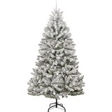 vidaXL Umjetno božićno drvce Zelena i bijela 270 cm PVC i metal | shoptok.hr