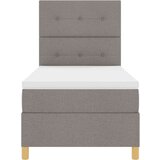 Box Postelja s pomičnim dnom in blazino, taupe, 100x200 cm, tkanina, (22084047) | Shoptok.si