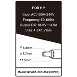Gembird NPA65-185-3500 (HP06) ** punjač za laptop 65W-18.5V-3.5A, 4.8x1.7mm yellow (820) cene