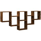 vidaXL Zidna polica dimljeni hrast 159x18x66 cm konstruirano drvo | shoptok.hr