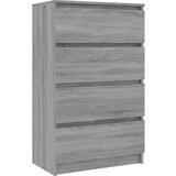 Maison Chic Komoda - Predalnik siva sonoma 60x35x98,5 cm konstruiran les, (21717538) Cene
