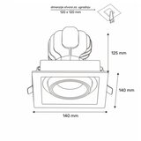 Dawn led svetiljka DYF-01 25W 4000K bela | ePonuda.com