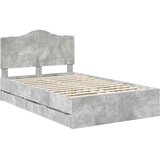  Okvir za krevet s ladicama Betonsko Siva 135 x 190 cm - Betonsko siva 135 x 190 cm | shoptok.hr