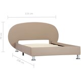  Okvir za krevet od umjetne kože boja cappuccina 100 x 200 cm | shoptok.hr