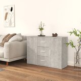 vidaXL Komoda siva boja betona 91 x 29,5 x 65 cm od konstruiranog drva Cijene