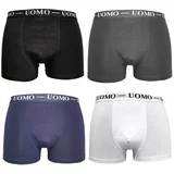 4-PACK enobarvne moške boksarice