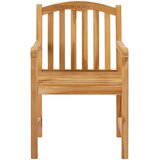 Ručna rezbarena stolica ruža 2 pcs Prirodna 58 x 60 x 90 cm | shoptok.hr