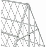  Kletka za piščance srebrna 215 x 100 x 85 cm Cinkana jeklena, (5000204327) | Shoptok.si