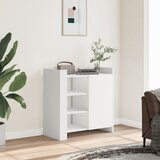 vidaXL Komoda bijela 73,5x35x75 cm od konstruiranog drva Cijene