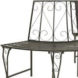  Zaobljena drevesna klop 160 cm jeklo | Shoptok.si