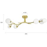  Brilagi - LED plafonski luster MISTEL 6xG9/3W/230V zlatna/bela | Eponuda.com