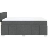  Krevet s oprugama i madracem tamnosivi 140x190 cm od tkanine | shoptok.hr