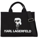 Karl Lagerfeld Nakupovalna torba nude / siva / črna / bela Cene
