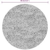  Preproga HUARTE s kratkimi vlakni mehka pralna antracit Ø 80 cm | Shoptok.si
