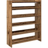 vidaXL Regal za čevlje starinski les 80x25x100 cm inženirski les | Shoptok.si