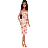 Mattel Igračka lutka Barbie sa dugom crnom kosom u cvijetnoj haljini HYT91-9796 Cijene