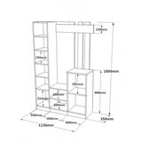 Hanah home ormarić, atlantski bor
antracit, DD7 - aa | shoptok.hr