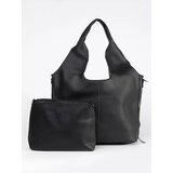 Shelvt Black large eco-leather handbag | Shoptok.si