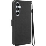 Oem Mayaxess, Torbica s preklopom za Samsung Galaxy A55 Zaščita z zapestnim trakom Večnamenska zaklopka, Črna, (5000215691) | Shoptok.si