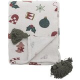 Bloomingville Bijela deka s božićnim motivom 130x160 cm Yule – Cijene