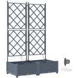  Vrtna saksija 2 pcs Svijetlo siva 80 x 40 x 126 cm Plastika | Eponuda.com