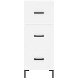 vidaXL Komoda bijela 34 5 x 34 x 90 cm od konstruiranog drva | shoptok.hr