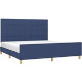  Za krevet s uzglavljem plavi 180 x 200 cm od tkanine | shoptok.hr