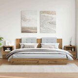 vidaXL Nočna omarica 2 kosa artisan hrast 40x40x50 cm inženirski les | Shoptok.si
