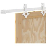  Klizna vrata Prirodna i bijela 83 x 232 cm Masivna borovina | shoptok.hr