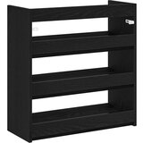 vidaXL Regal za čevlje črn 60x25x62 cm inženirski les | Shoptok.si