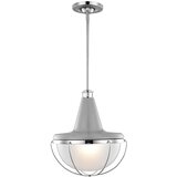 Elstead Lighting Elstead 1 viseča svetilka za strop, polirani nikelj, siva, E27, (22098388) | Shoptok.si