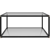Maison Chic Klubska mizica - kavna mizica - Nizka mizica prozorna 80x80x35 cm kaljeno steklo, (21753436) Cene