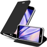 Cadorabo Ohišje, združljivo z LG K10 2017 v klasična črna - Zaščitni ovitek z magnetnim zapiranjem, stoječo funkcijo in režo za kartice, (20561728) | Shoptok.si