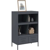 vidaXL Visoka komoda antracit 68x39x101,5 cm od hladno valjanog čelika | shoptok.hr