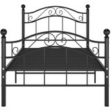  Okvir za krevet crni metalni 100 x 200 cm | shoptok.hr