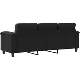  Trosjed Crna 180 cm od mikrovlakana | shoptok.hr