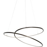 QAZQA Dizajnerska viseča svetilka bronasta 72 cm z LED 3-stopenjsko zatemnitvijo - Rowan Cene