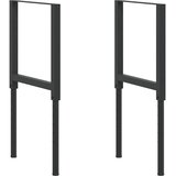  Okviri za radni stol 2 kom metalni 55 x (69 - 95,5) cm crni | shoptok.hr