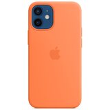 Apple Silikonski ovitek za iPhone 12 Mini, kumquat, originalni u