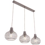 QAZQA Moderna viseča svetilka rjava 3-light - Saphira Cene