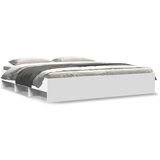 vidaXL Posteljni okvir bel 180x200 cm inženirski les | Shoptok.si