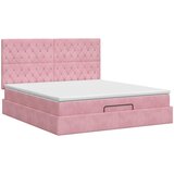  Podesivi krevet s madracem Ružičasta 140 x 190 cm Baršun | shoptok.hr