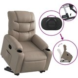 vidaXL Naslonjač na podizanje od umjetne kože boja cappuccina | shoptok.hr